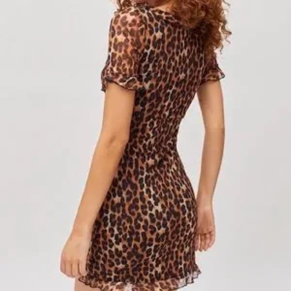 Mesh Ruffle Mini Dress - Picture 9 of 9